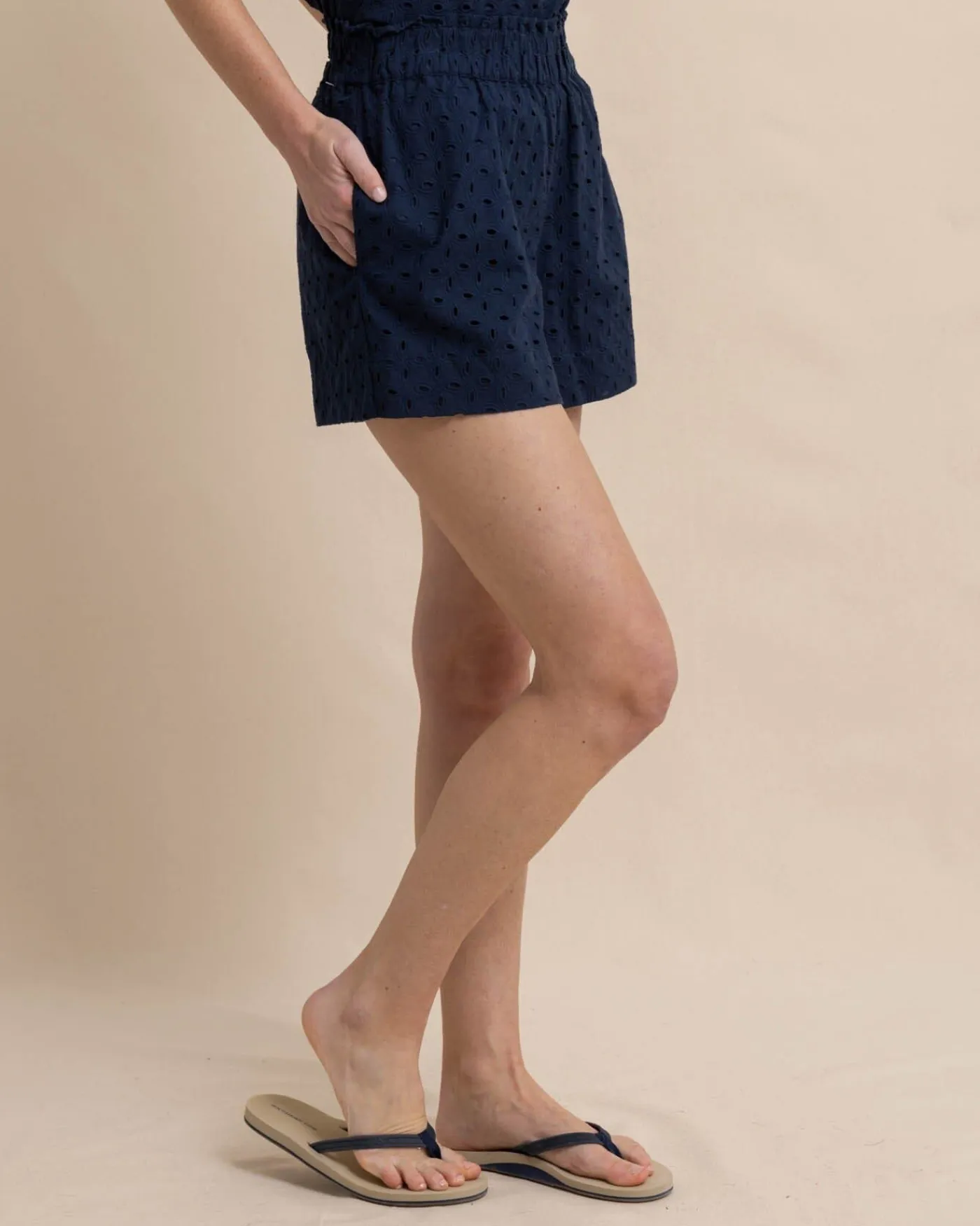 Cheap Southern Tide Elyse Eyelet Short Dress Blue