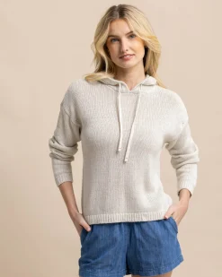 Outlet Southern Tide Everlee Hoodie Sweater Stone