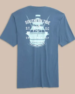 Store Southern Tide Finest Craftsmanship Short Sleeve T-Shirt Coronet Blue