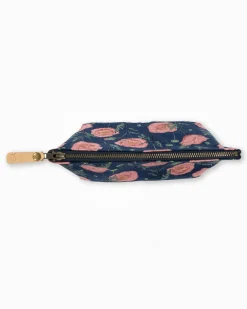 Discount Southern Tide Floral Travel Pouch Navy