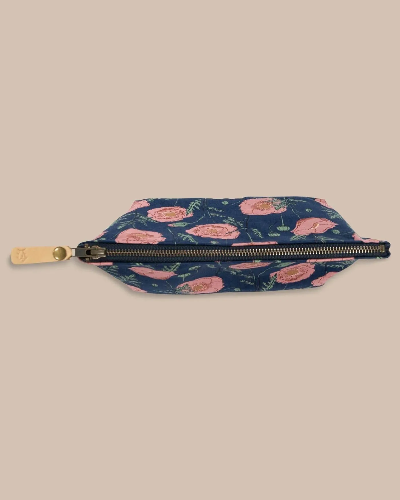 Discount Southern Tide Floral Travel Pouch Navy