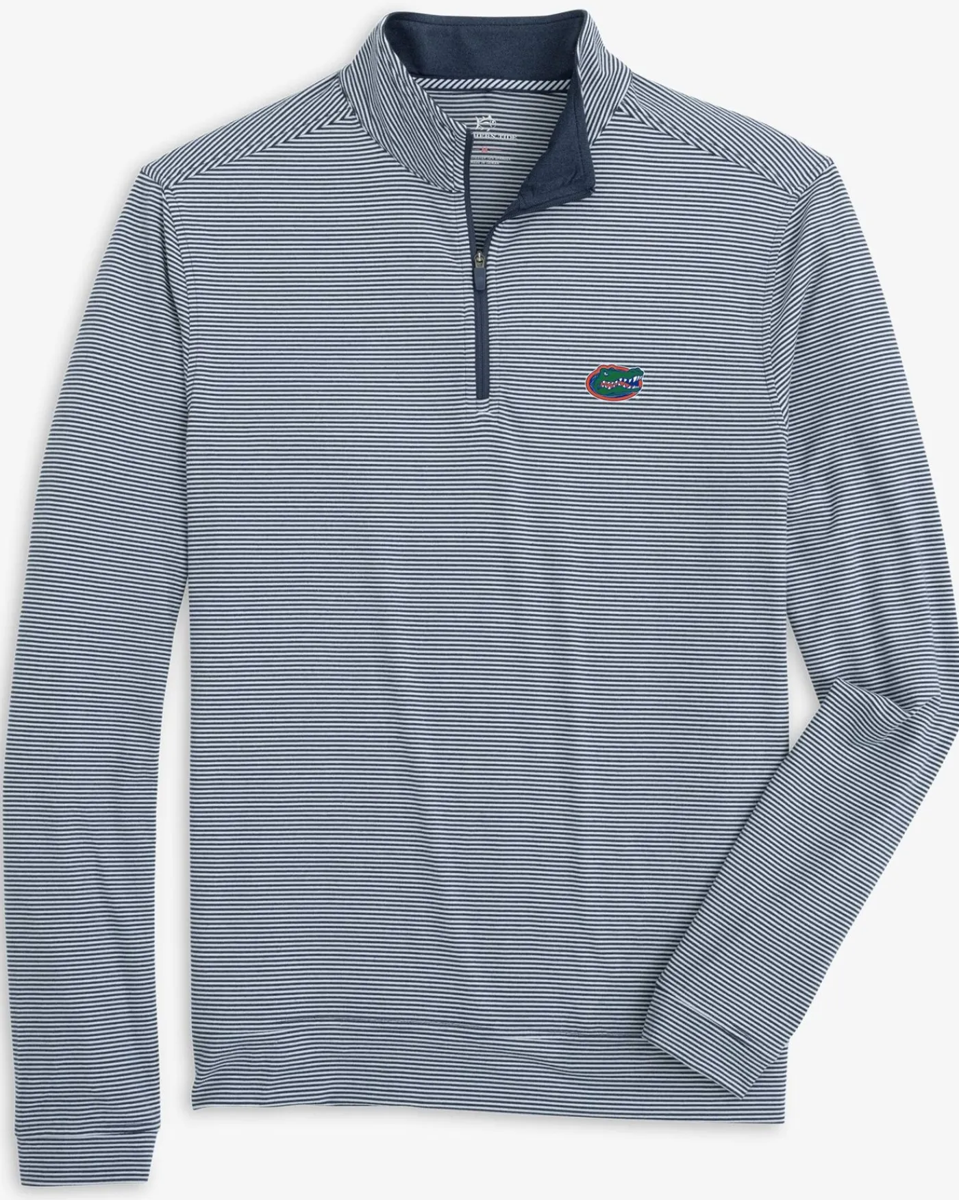 Hot Southern Tide Florida Gators Cruiser Micro-Stripe Heather Quarter Zip