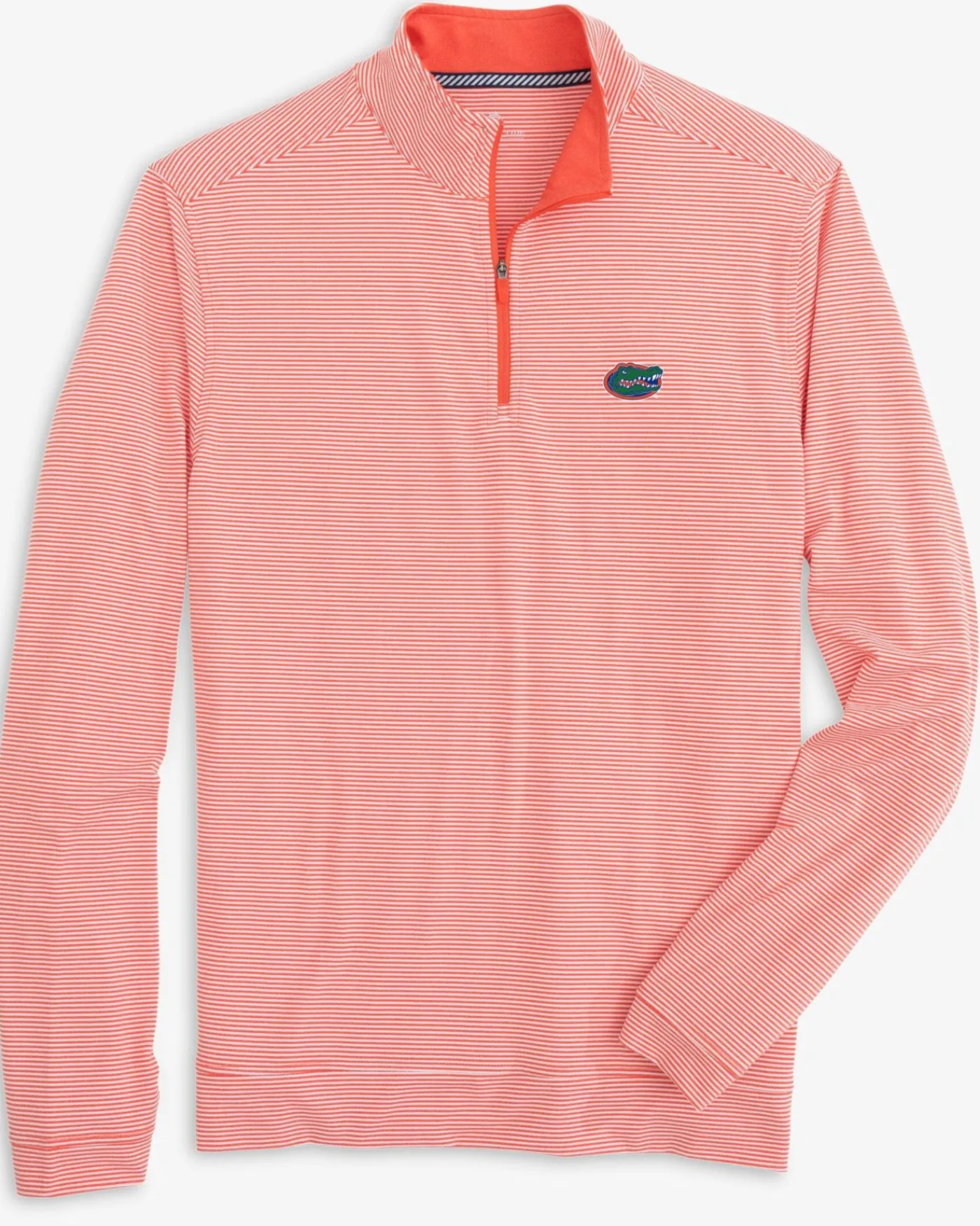 Hot Southern Tide Florida Gators Cruiser Micro-Stripe Heather Quarter Zip