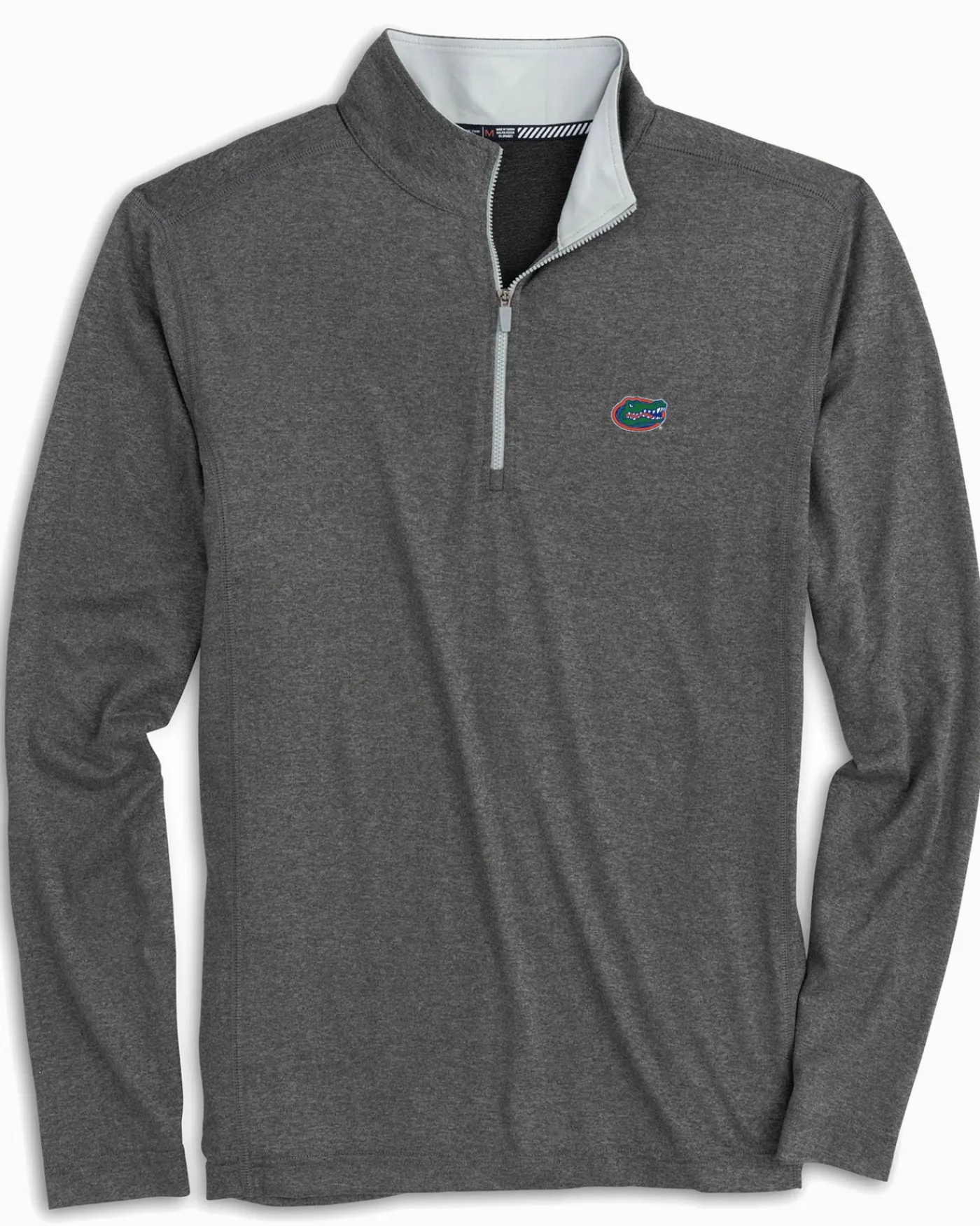 New Southern Tide Florida Gators Flanker Quarter Zip Pullover Heather Polarized Grey