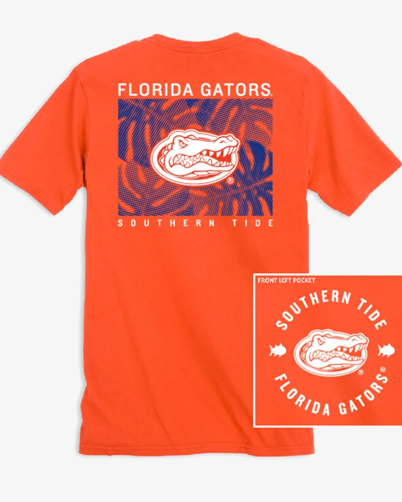 Flash Sale Southern Tide Florida Gators Halftone Monstera T-Shirt