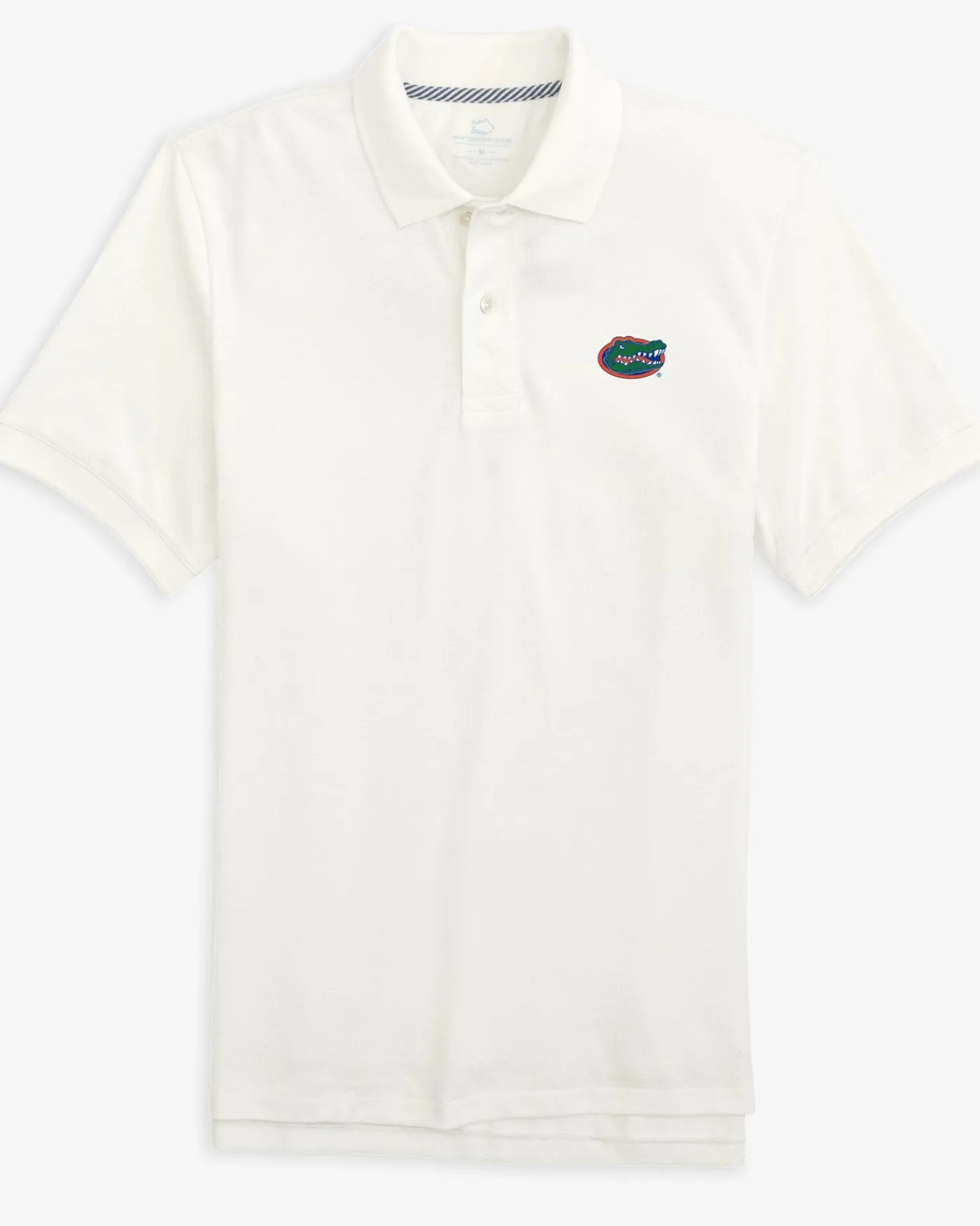 Best Sale Southern Tide Florida Gators Skipjack Polo Classic White