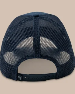 Fashion Southern Tide Florida Patch Performance Trucker Hat Seven Seas Blue