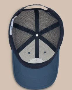 Fashion Southern Tide Florida Patch Performance Trucker Hat Seven Seas Blue