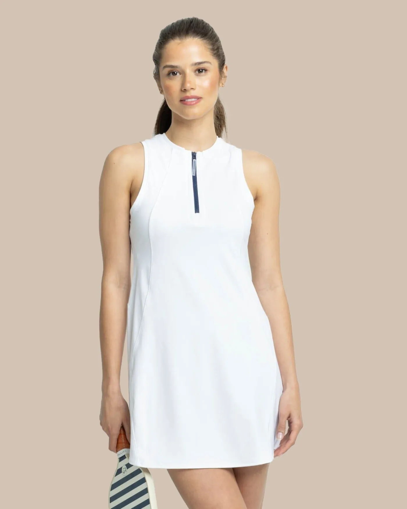 New Southern Tide Frances Zip Front Performance Dress