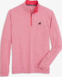 Flash Sale Southern Tide Georgia Bulldogs Cruiser Micro-Stripe Heather Quarter Zip