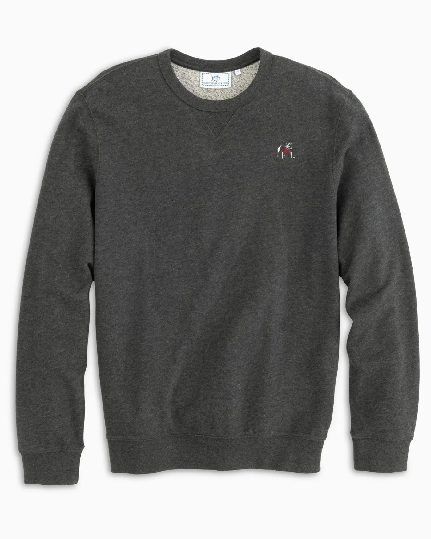 Fashion Southern Tide Georgia Bulldogs Upper Deck Pullover Sweatshirt