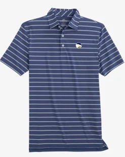 Discount Southern Tide Georgia Southern Brrr°®-Eeze Desmond Stripe Polo Navy