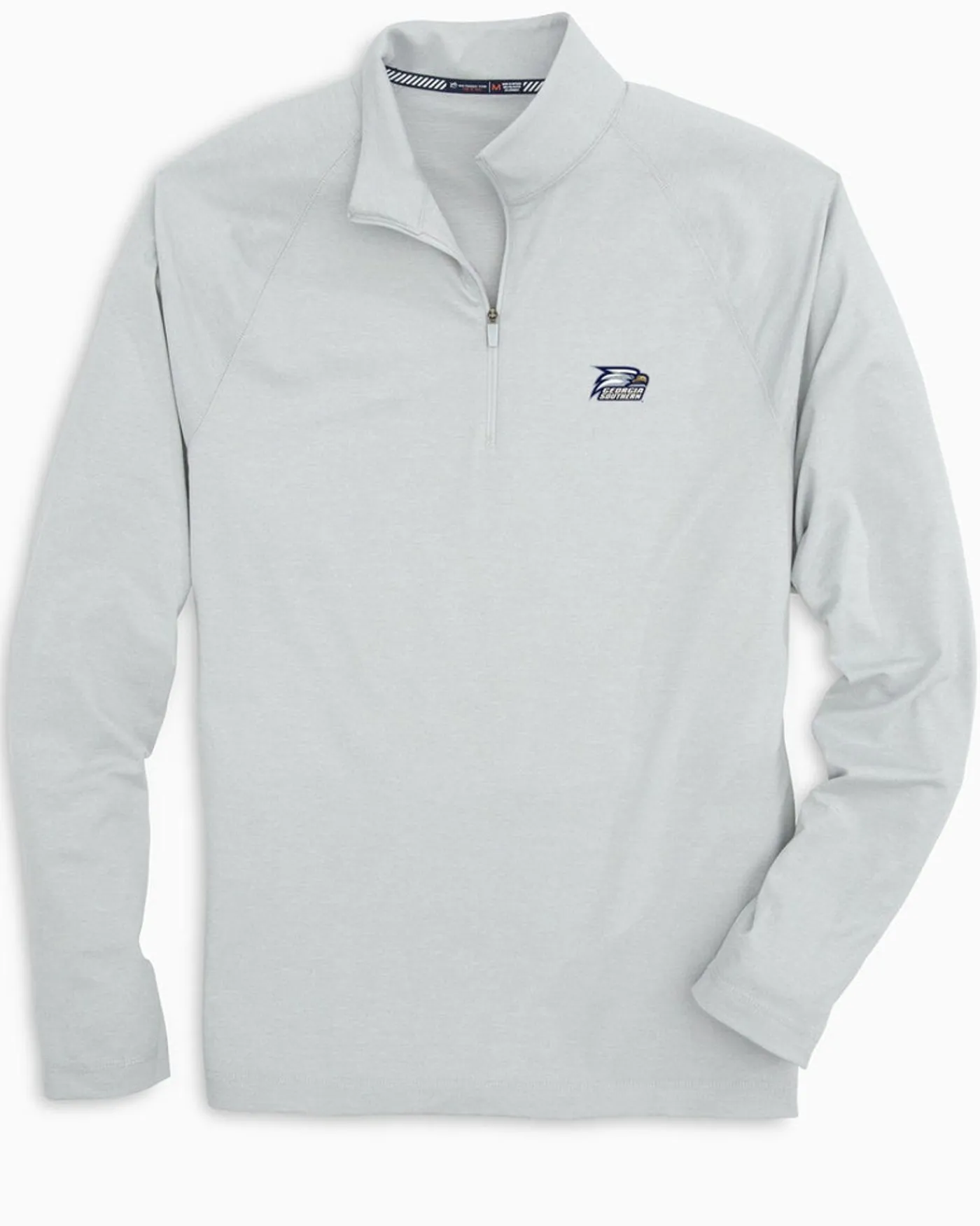 Shop Southern Tide Georgia Southern Eagles Lightweight Quarter Zip Pullover Slate Grey