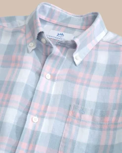 Fashion Southern Tide Headland Reedy Plaid Long Sleeve Sport Shirt