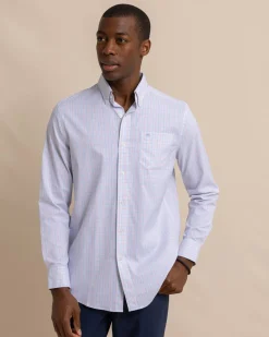 Cheap Southern Tide Intercoastal Falls Park Plaid Long Sleeve Sport Shirt