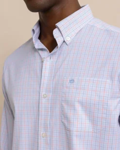 Cheap Southern Tide Intercoastal Falls Park Plaid Long Sleeve Sport Shirt