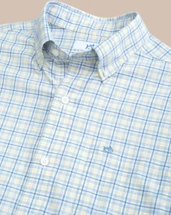 Cheap Southern Tide Intercoastal Falls Park Plaid Long Sleeve Sport Shirt