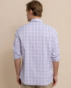 Best Southern Tide Intercoastal Primrose Plaid Long Sleeve Sport Shirt