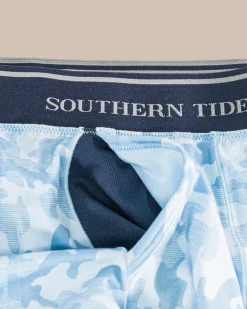 New Southern Tide Island Camo Boxer Brief Clearwater Blue
