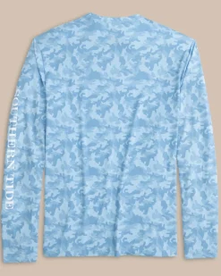 Clearance Southern Tide Island Camo Long Sleeve Performance T-Shirt
