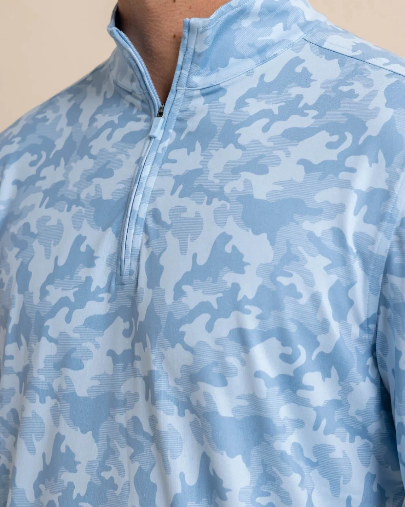Flash Sale Southern Tide Island Camo Print Cruiser Quarter Zip