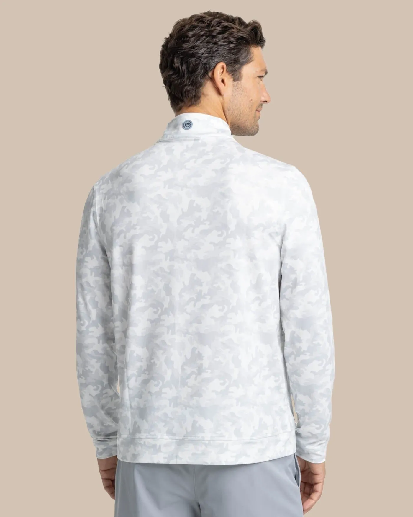Flash Sale Southern Tide Island Camo Print Cruiser Quarter Zip