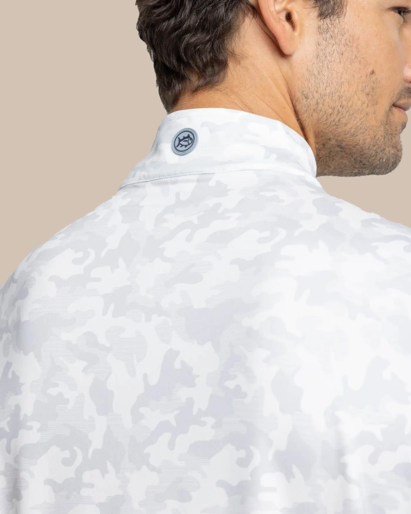 Flash Sale Southern Tide Island Camo Print Cruiser Quarter Zip