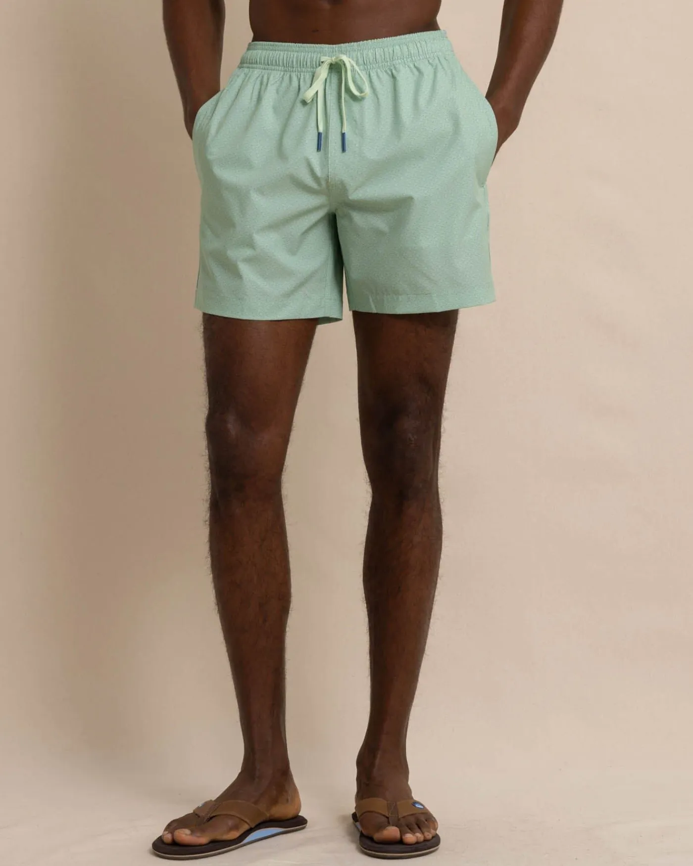Best Southern Tide It'S Wavey Baby Swim Trunk Basil Green