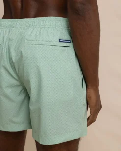 Best Southern Tide It'S Wavey Baby Swim Trunk Basil Green