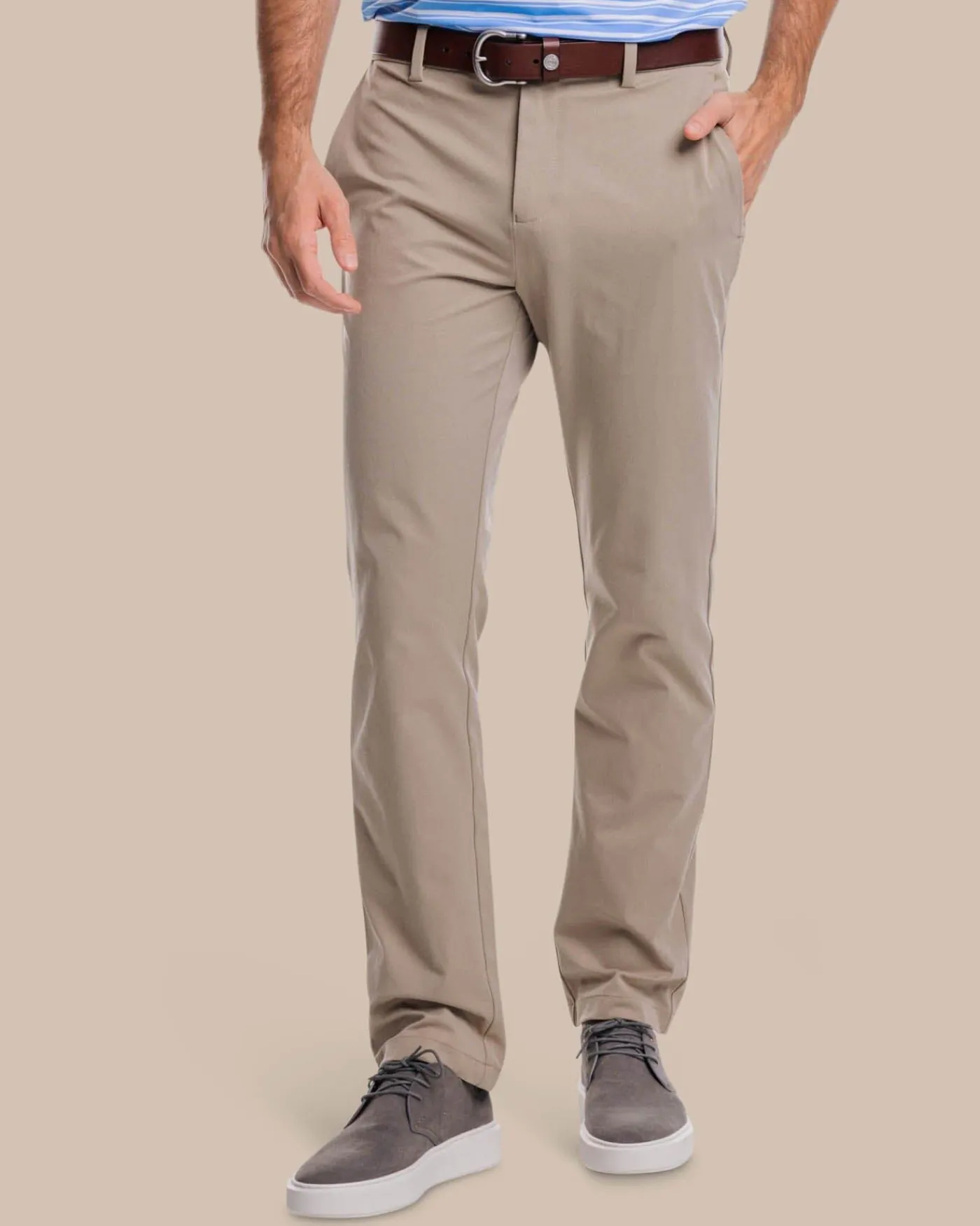 Store Southern Tide Jack Performance Pant Sandstone Khaki