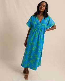 Outlet Southern Tide Journi Hour Of Flowers Caftan Swedish Blue