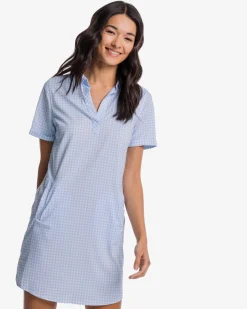 Clearance Southern Tide Kamryn Brrr Intercoastal Gingham Dress