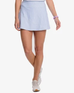 Flash Sale Southern Tide Katlyn Skip Stripe Skort Sky Blue