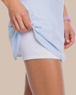 Flash Sale Southern Tide Katlyn Skip Stripe Skort Sky Blue
