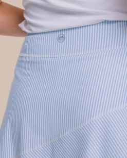 Flash Sale Southern Tide Katlyn Skip Stripe Skort Sky Blue