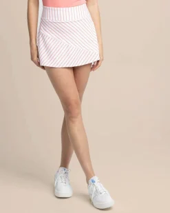 Discount Southern Tide Katlyn Stripe Skort Classic White