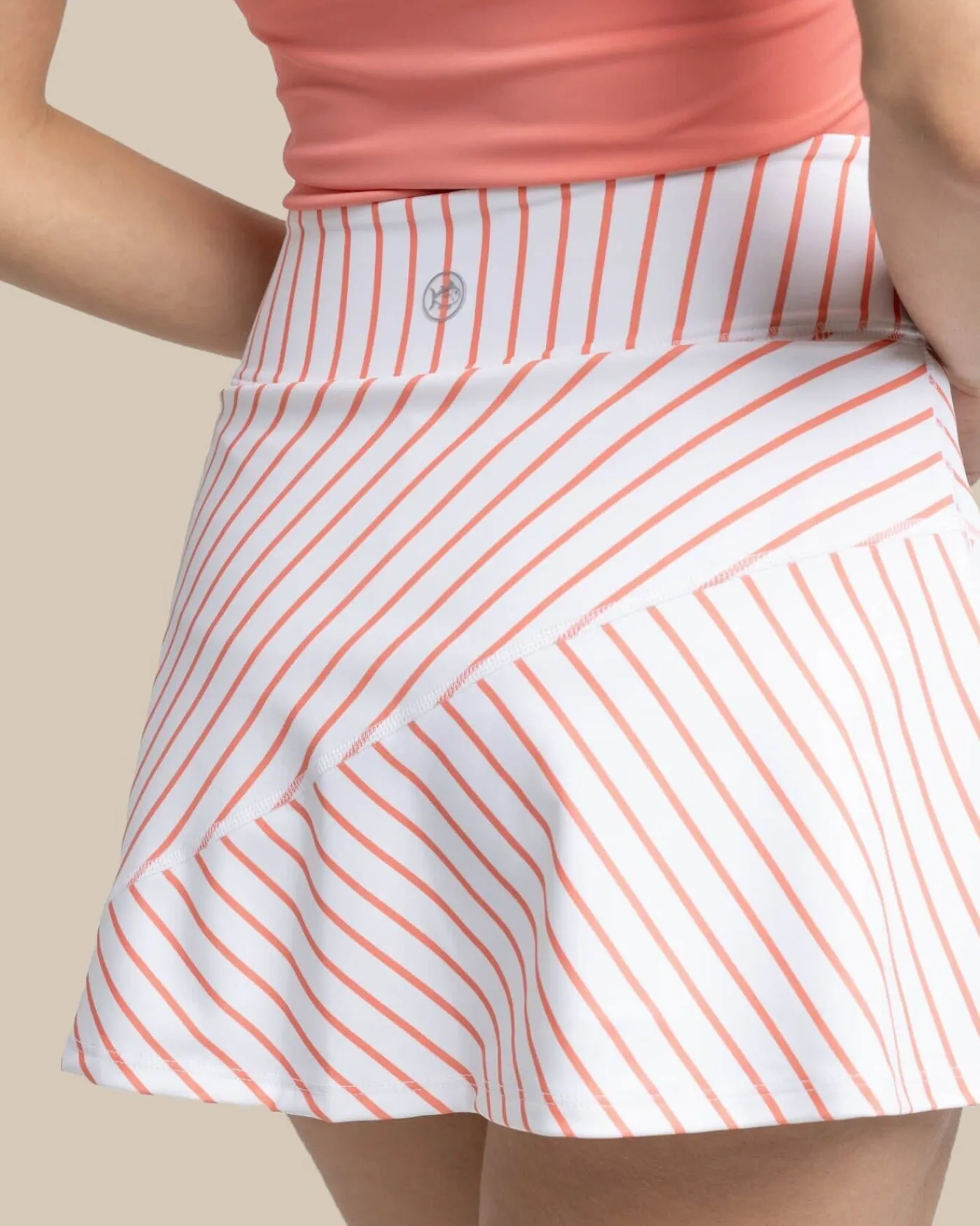 Discount Southern Tide Katlyn Stripe Skort Classic White