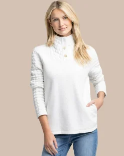 Store Southern Tide Kelsea Quilted Heather Pullover