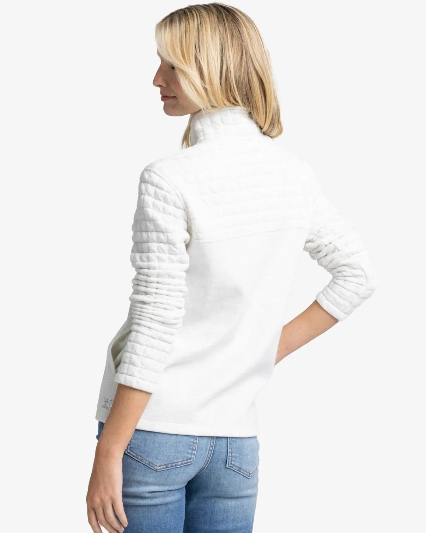 Store Southern Tide Kelsea Quilted Heather Pullover