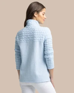 Store Southern Tide Kelsea Quilted Heather Pullover