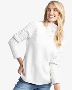 Store Southern Tide Kelsea Quilted Heather Pullover