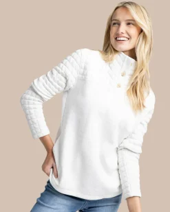 Store Southern Tide Kelsea Quilted Heather Pullover