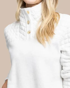 Store Southern Tide Kelsea Quilted Heather Pullover