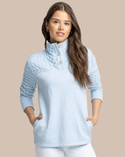 Store Southern Tide Kelsea Quilted Heather Pullover