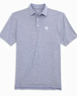 Fashion Southern Tide Kentucky Wildcats Driver Spacedye Polo Shirt