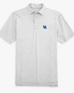 Fashion Southern Tide Kentucky Wildcats Driver Spacedye Polo Shirt