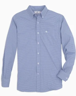 Online Southern Tide Kentucky Wildcats Gingham Button Down Shirt University Blue