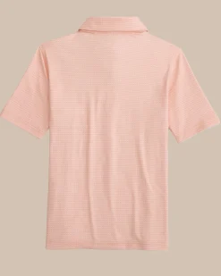 Flash Sale Southern Tide Kids Driver Getting Ziggy With It Printed Polo Apricot Blush Coral