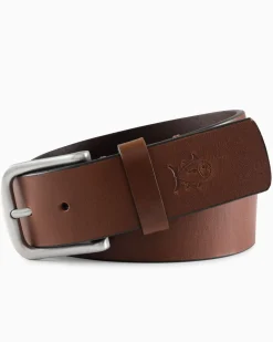 Flash Sale Southern Tide Kids Leather Belt Light Brown