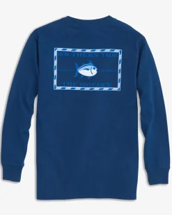 Cheap Southern Tide Kids Long Sleeve Original Skipjack T-Shirt